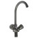 Kitchen mixer Zein Z3664, two-wound, pour height 22 cm, ABS plastic, graphite