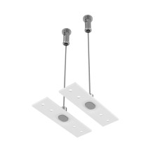 Cable suspension 2 pcs, technical tra34sw-2W, 8x2.2x200 cm, white color