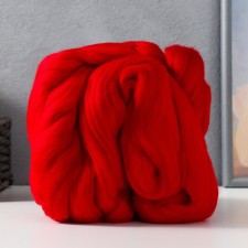 Fasting wool 100% thin merino wool 100g (06 red)