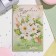 Postcard "Congratulations!" glitter, congruen, green background, 12.5x19.4 cm