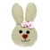 Soft toy "Bunny", on the suspension, the colors of mix