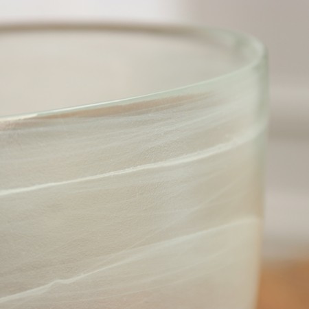 Flower pot with pallet No. 5 Alabaster white 3 l-2