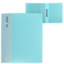 Folder on 2 rings A4 Calligrata, 40 mm, 700 μm, pocket at the end, turquoise-blue