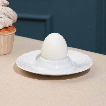 Rococo egg stand, 12.5 cm, porcelain