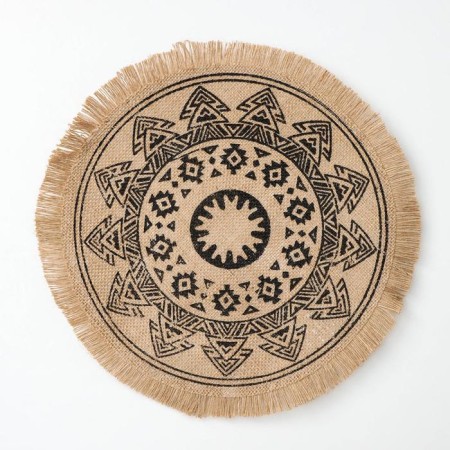 Serving napkin "Africa", d = 35 cm, black color-1