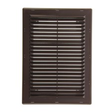 Ventilation ERA 1825 r, 253x183 mm, with a grid, detachable, brown