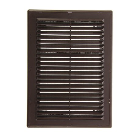 Ventilation ERA 1825 r, 253x183 mm, with a grid, detachable, brown