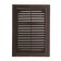 Ventilation ERA 1825 r, 253x183 mm, with a grid, detachable, brown