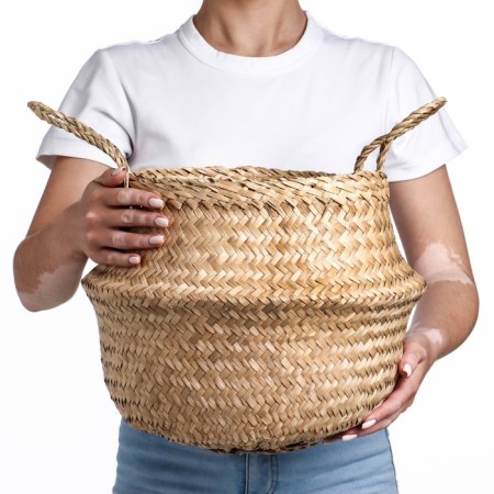 Basket, bamboo, 35x25 cm