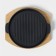 The cast -iron pan on the wooden stand “Circle. Grill ", 27.3 × 24 cm, black color