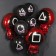 Foil ball 31 "Circle. Kalmargaim", red, 1 pc.