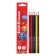 Pencils 6 colors Erichkrause "Jolly Friends", wood, hexagonal, euro suspension
