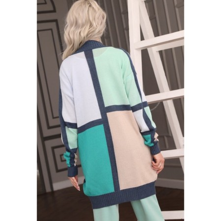 Cardigan female, size 50, mint color-4
