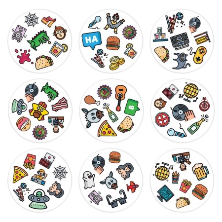 Board game to reaction and attention "Dubbl" Mat on Mata, 55 cards, 18+-2