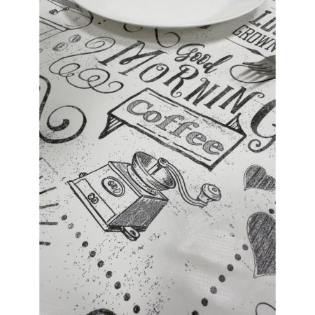 Futura oilcloth 140 cm, roll 20 m, drawing "Barista"-3