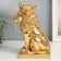 Souvenir Polystone SPRAGE "Golden Leo in the Crown" 24.5x14x11.5 cm 9672039