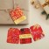 Schildik for a gift “Happiness in the New Year”, set 6 pieces, Bordeaux cell, 16 x 24 cm, New Year
