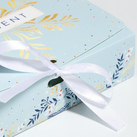 Folding Gift Box "New Year", 20 x 18 x 5 cm, New Year-2
