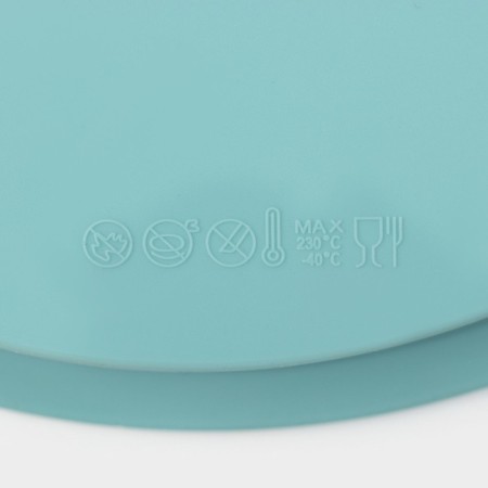 Silicone form for baking “Circle with handles”, 30.5 × 25 × 4.7 cm (inner diameter 24.7 cm), Biryuza color-5