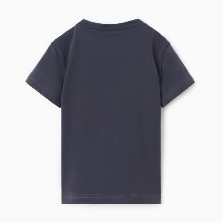 Children's T -shirt Minaku: Exclusive Print, graphite color, height 110 cm-3