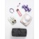 Female sports bag, textura, small size, gray color