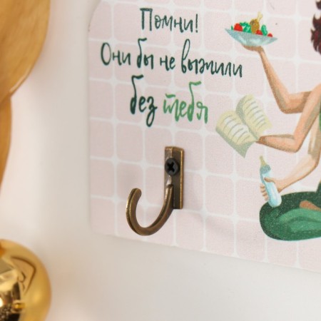 Decorative tree hook "Remember! They would not survive without you" 13x8 cm-2