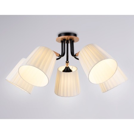 Ceiling light Ambrella Light, Modern, TR4733, 5HE27, Black Color-1