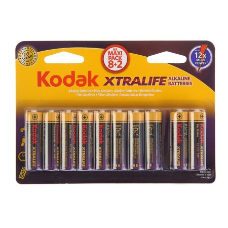 Alkalin battery Kodak Xtralife, AA, LR6-10BL, 1.5V, spike, 10 pcs.-3