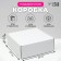Self -charged box, white, 27 x 27 x 9.5 cm