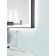 Cersanit Led 011 Design 80x70 cm mirror, backlight, clock, metal frame, rectangular