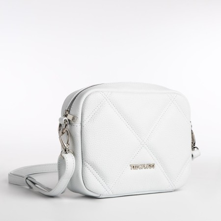 Women's bag over the shoulder Textura, small size, white color-2
