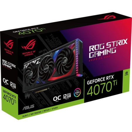 Video card ASUS PCI-E 4.0 ROG-STRIX -RTX4070TI-O12G-GAMING NVIDIA GEFORCE RTX 4070TI 12288MB 100445-8
