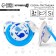 Orthodontic dummy nipple, silicone, from 3 months, “whale”, blue color