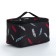 Cosmetic bag with lightning, black color