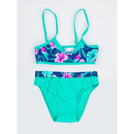 Bathing suit for girls, height 122-128 cm, turquoise color