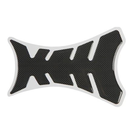 Protective sticker on a motorcycle fuel tank, carbon-2
