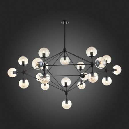 Ceiling Ceiling ST LUCE. SL549.403.21. Stampo. 21x40 watts, E27, 170x170x120 cm, black color-2