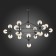 Ceiling Ceiling ST LUCE. SL549.403.21. Stampo. 21x40 watts, E27, 170x170x120 cm, black color