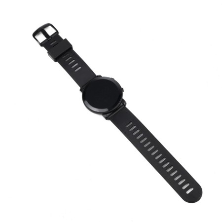 Men's washing watches, silicone strap, black-5