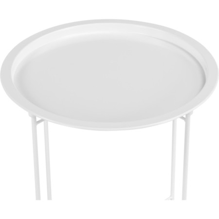 TRAY METAL METAL CHOUSE, White 47X47X51 cm-2