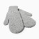 Two -layer woolen mittens, gray color, size m