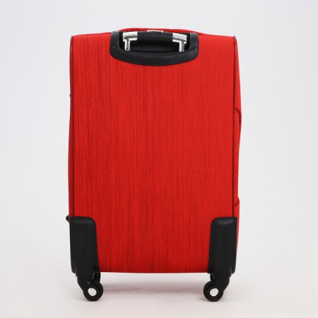 Small suitcase 24 "on lightning, code castle, with extension, red color-6