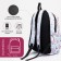 School backpack from lightning textiles, external pocket, pencil case, blue color