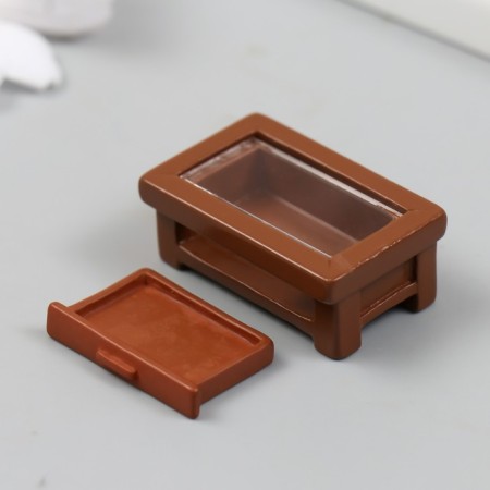 Decor for the creativity of the Polystone "Journal table" 4x1.6 cm-1