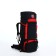 Tourist backpack, TAIF, 90 l, a lace department, 2 outer pockets, black/red color