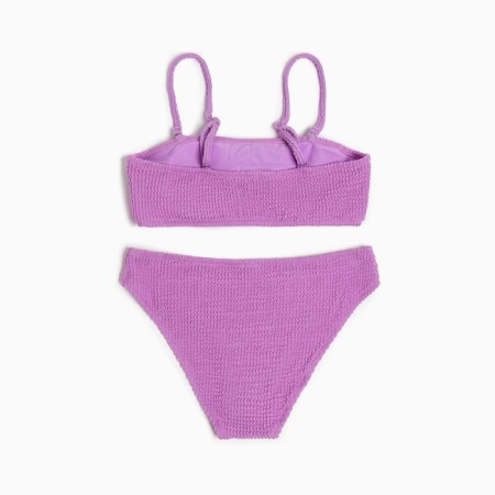 Swimsuit female separate minku plain color purple, size 46-8