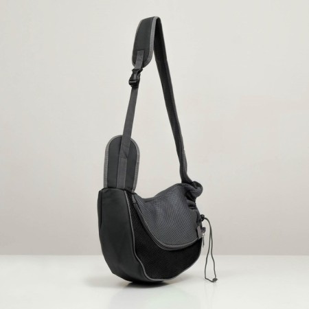 Cracking bag "sling" for animals, 42 x 25 cm, black-2