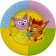 Paper plate "Three cats", in a set of 6 pieces, 18 cm