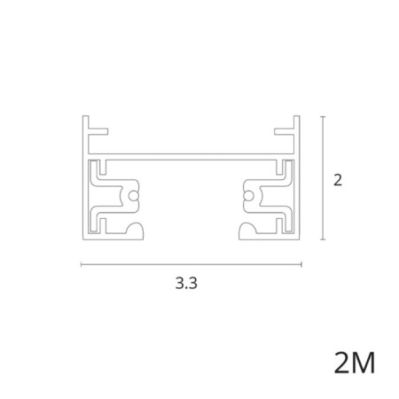 ARTE LAMP Track Accessories A540206, 3.3x200x1.95 cm, black-1