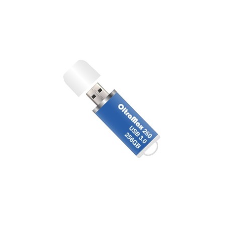 OLTRAMAX 260 flash drive, 256 GB, USB3.0, th Up 70 MB/s, PLO up to 20 MB/s, blue